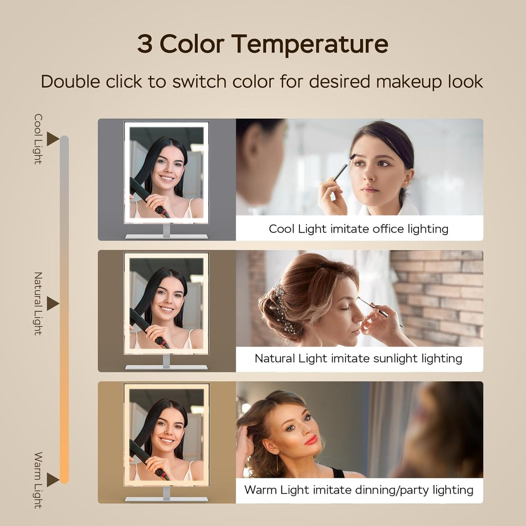 Professional Dimmable LED Vanity Mirror with True Color Lighting